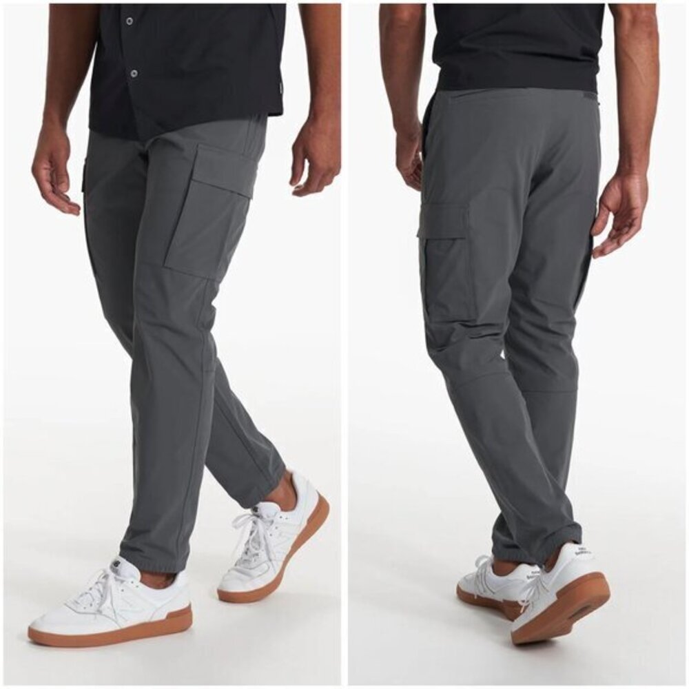 Vuori Men's Meta Cargo Pant in Shale Gray Size 38 LIKE NEW